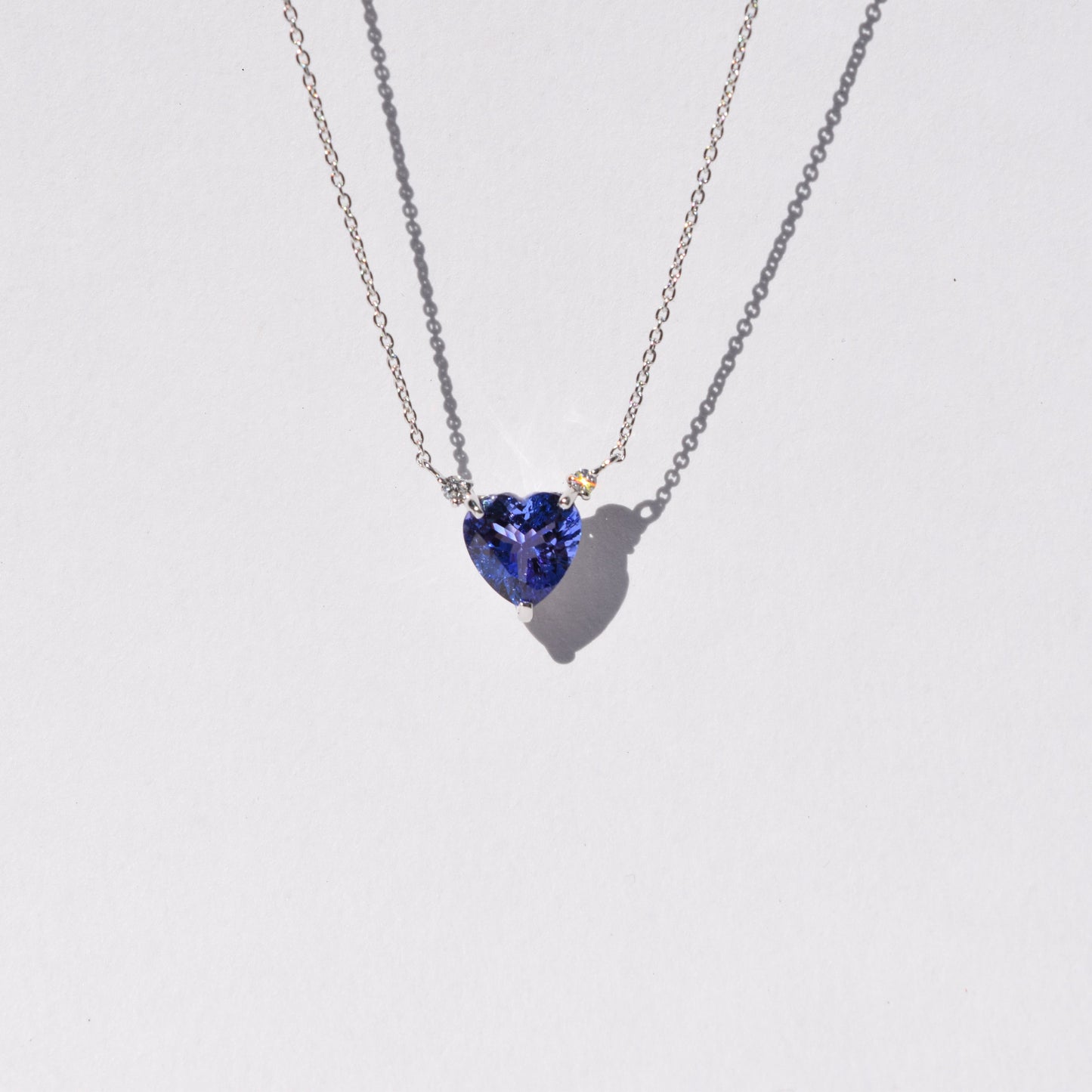 K18WG タンザナイト ネックレス