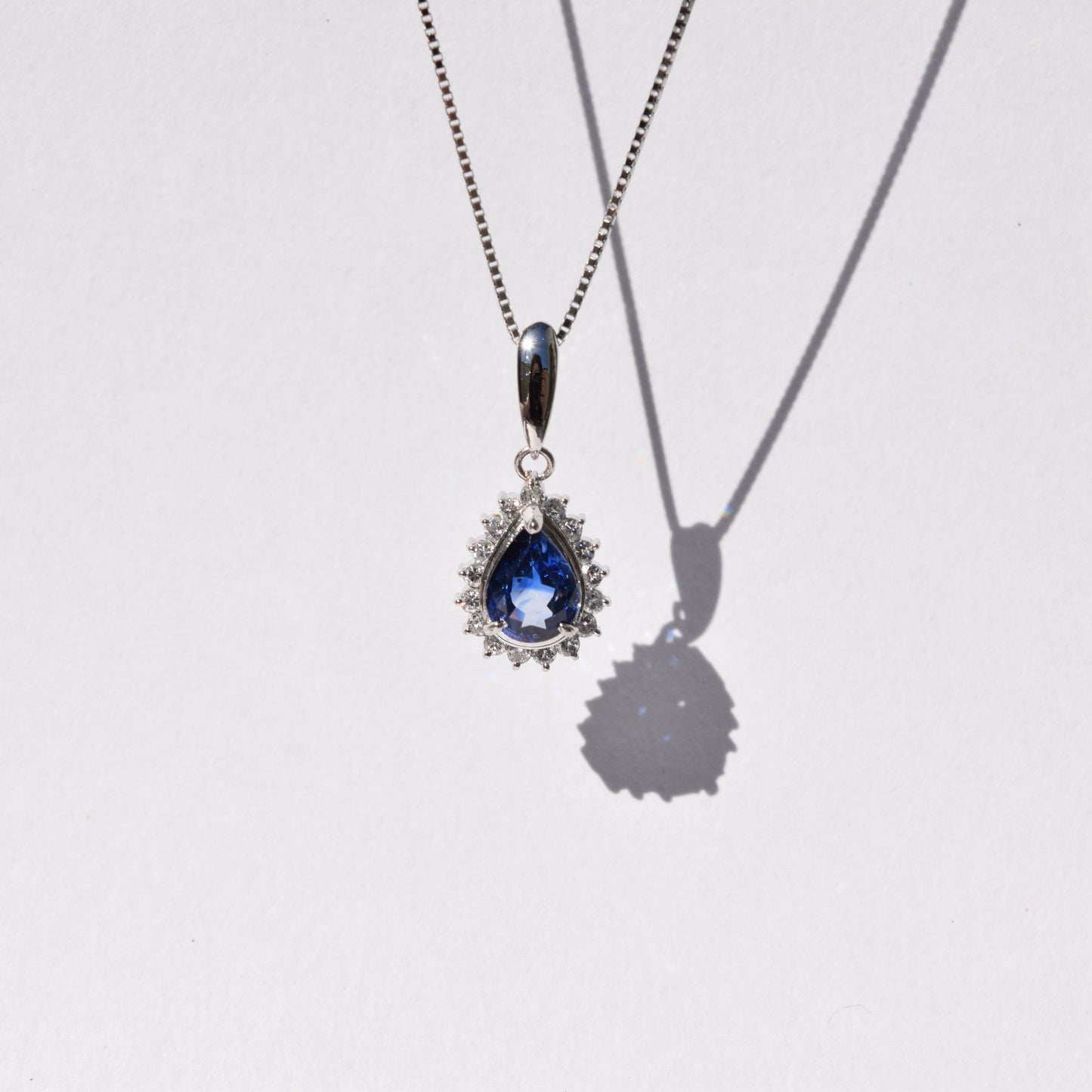 Pt850 サファイア ネックレス