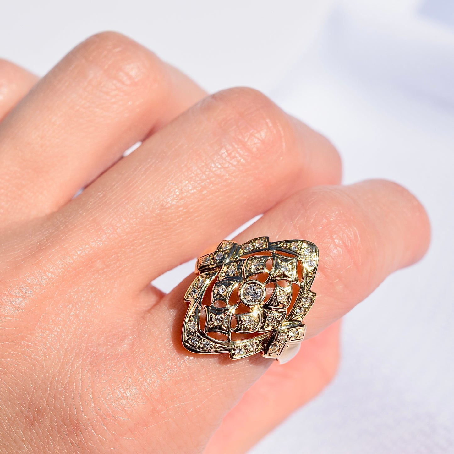 K18 ダイヤリング #12