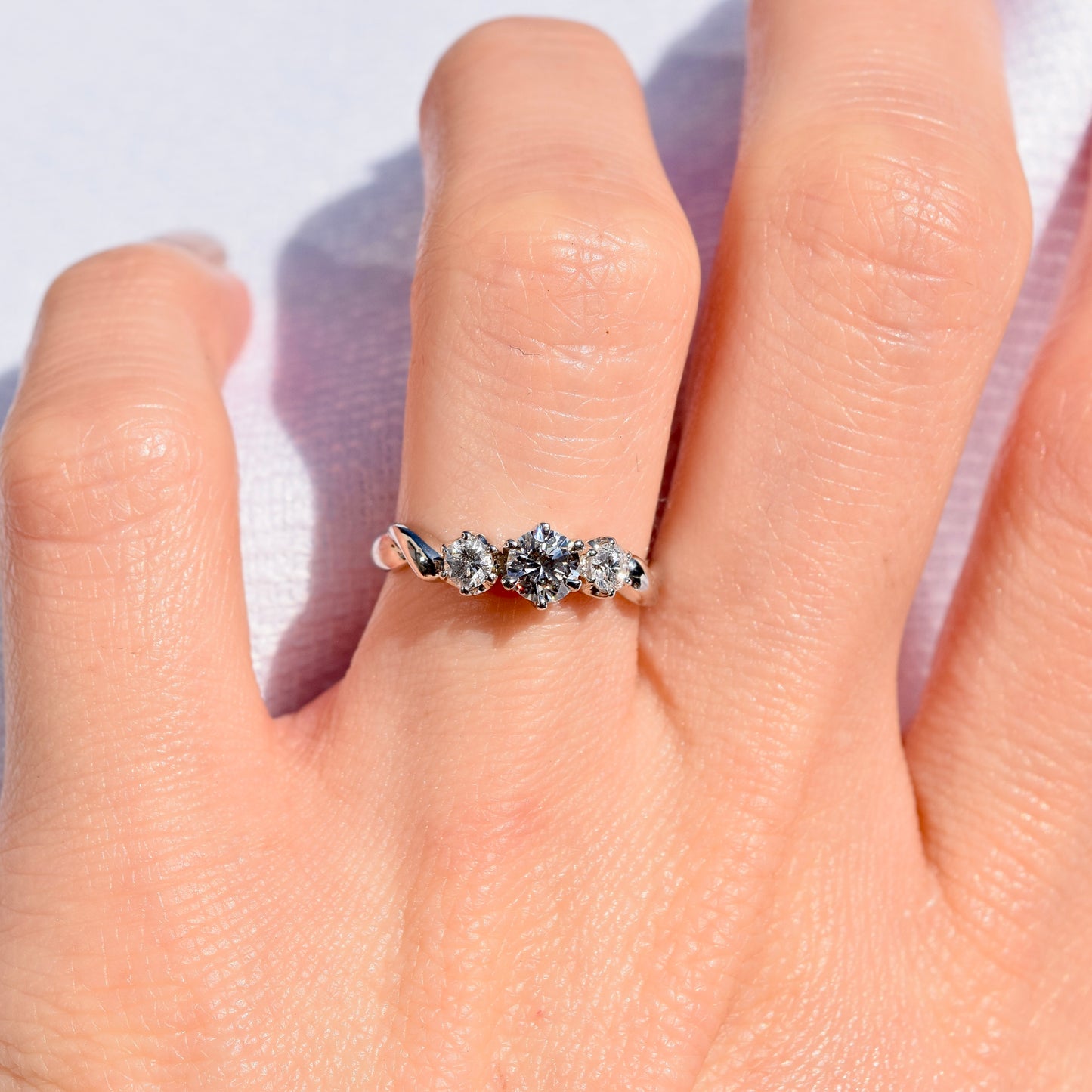 Pt900 ダイヤリング #8.5