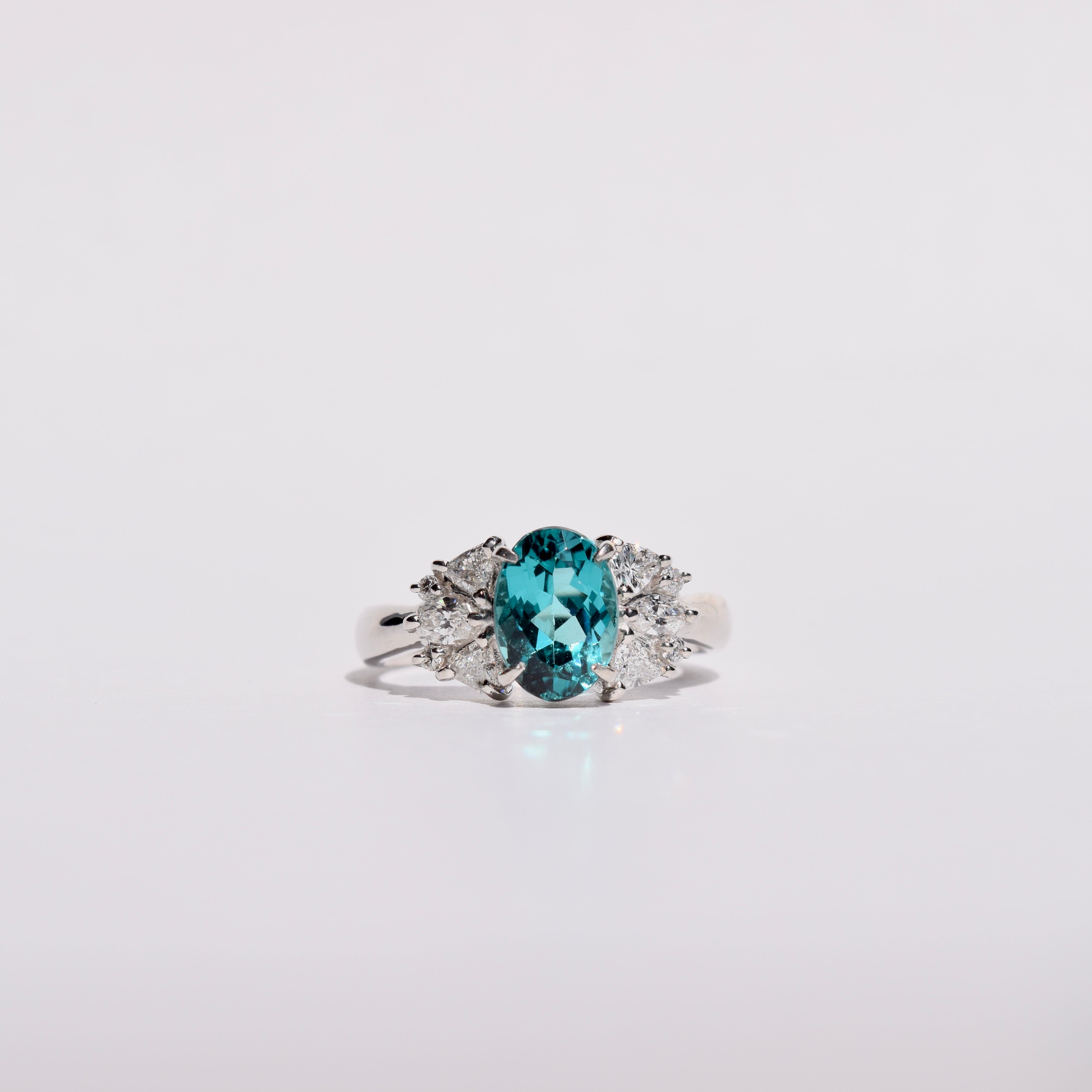 Bicolor Tourmaline Pt900/K18バイカラートルマリン