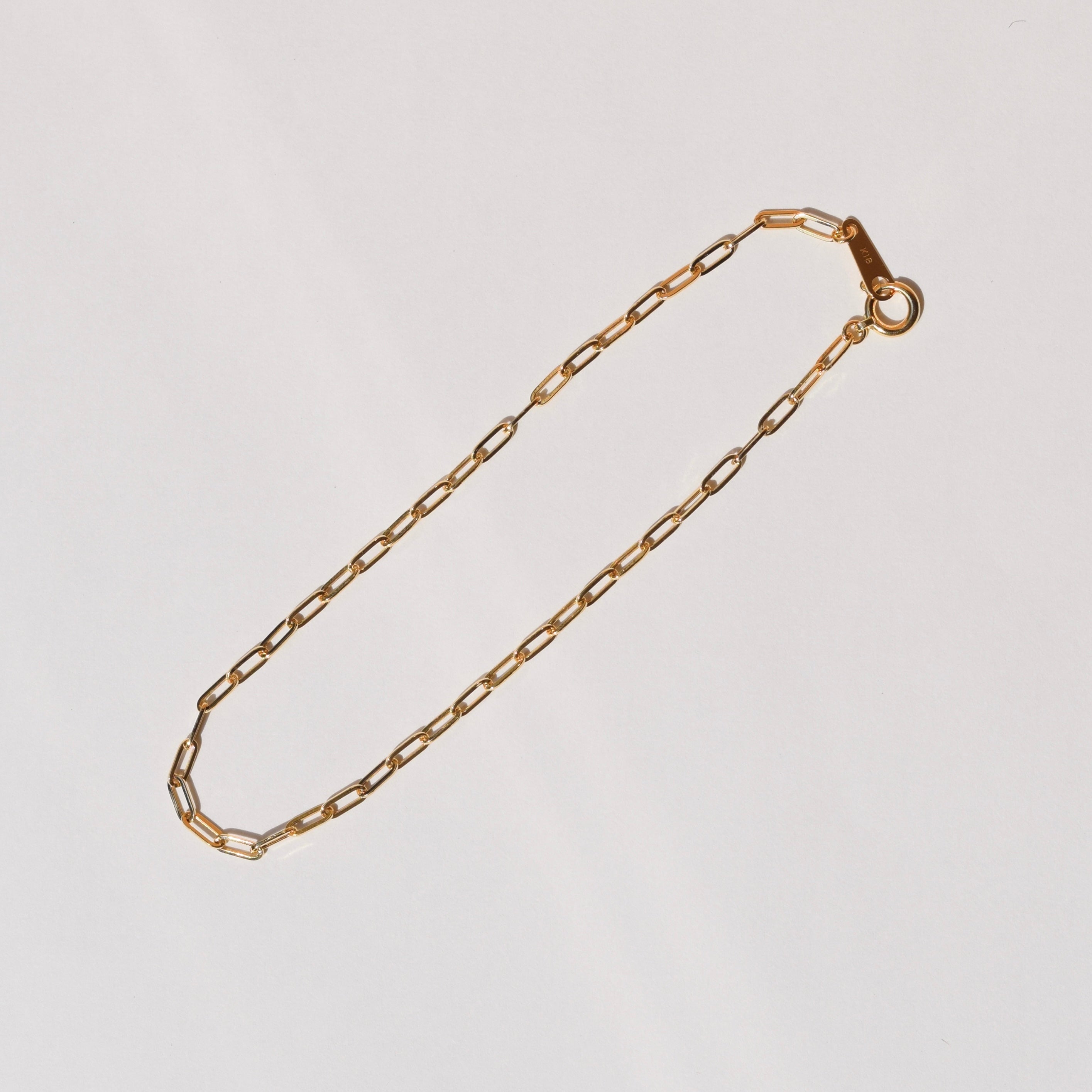 K18 プリュームチェーン ブレスレット SS 18cm – ALINA