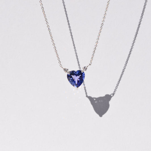 K18WG タンザナイト ネックレス