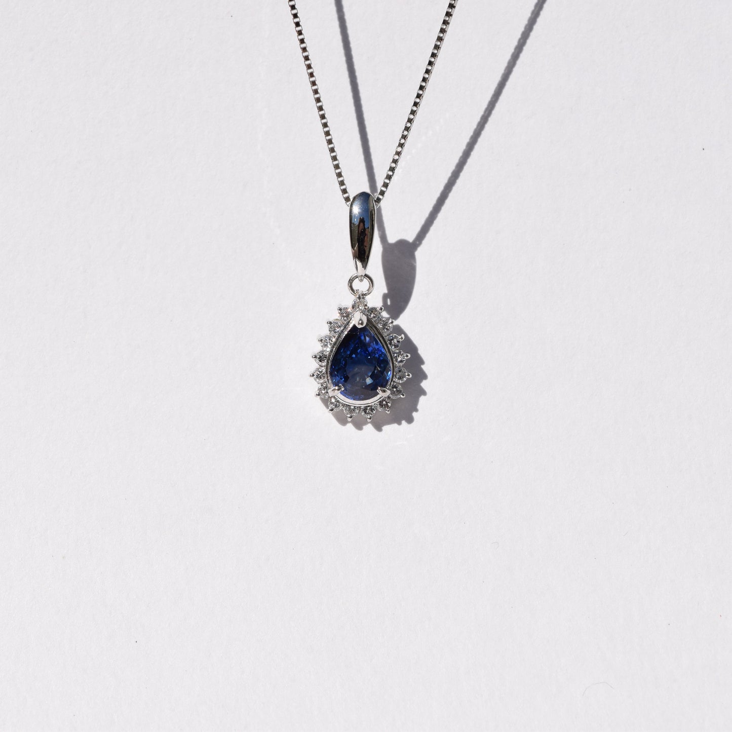 Pt850 サファイア ネックレス