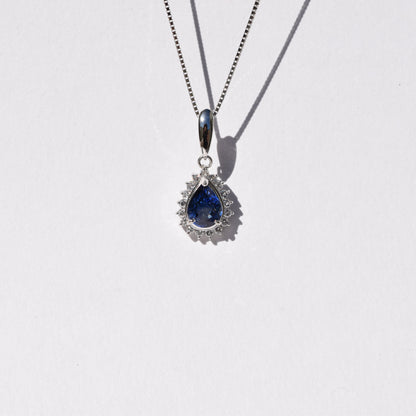 Pt850 サファイア ネックレス