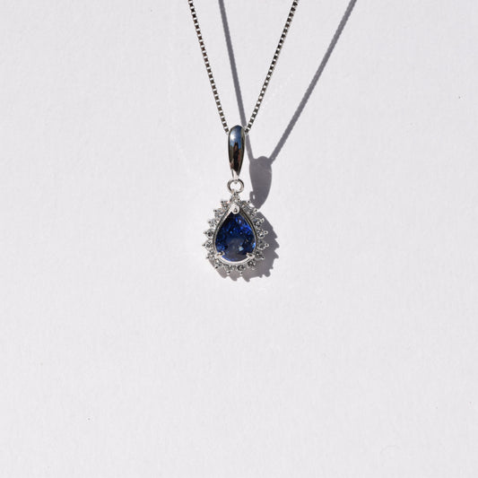 Pt850 サファイア ネックレス