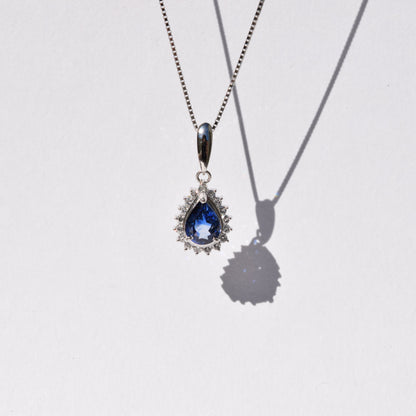 Pt850 サファイア ネックレス