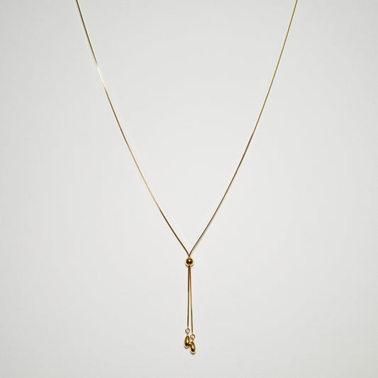 K18 メルティーチェーン ロングネックレス 70cm