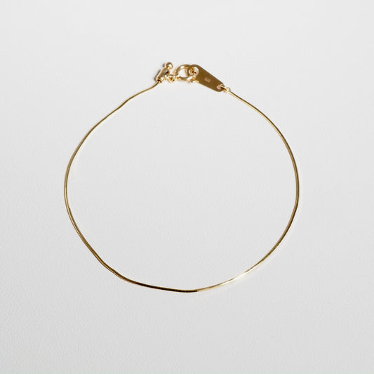 K18 メルティーチェーン ネックレス 17cm（スライドアジャスター付）