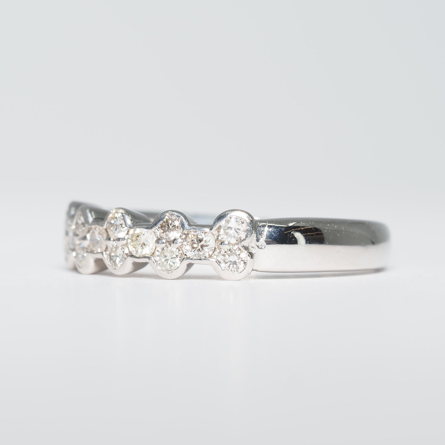 Pt900 リボンダイヤリング #7