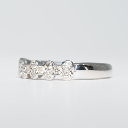 Pt900 リボンダイヤリング #7