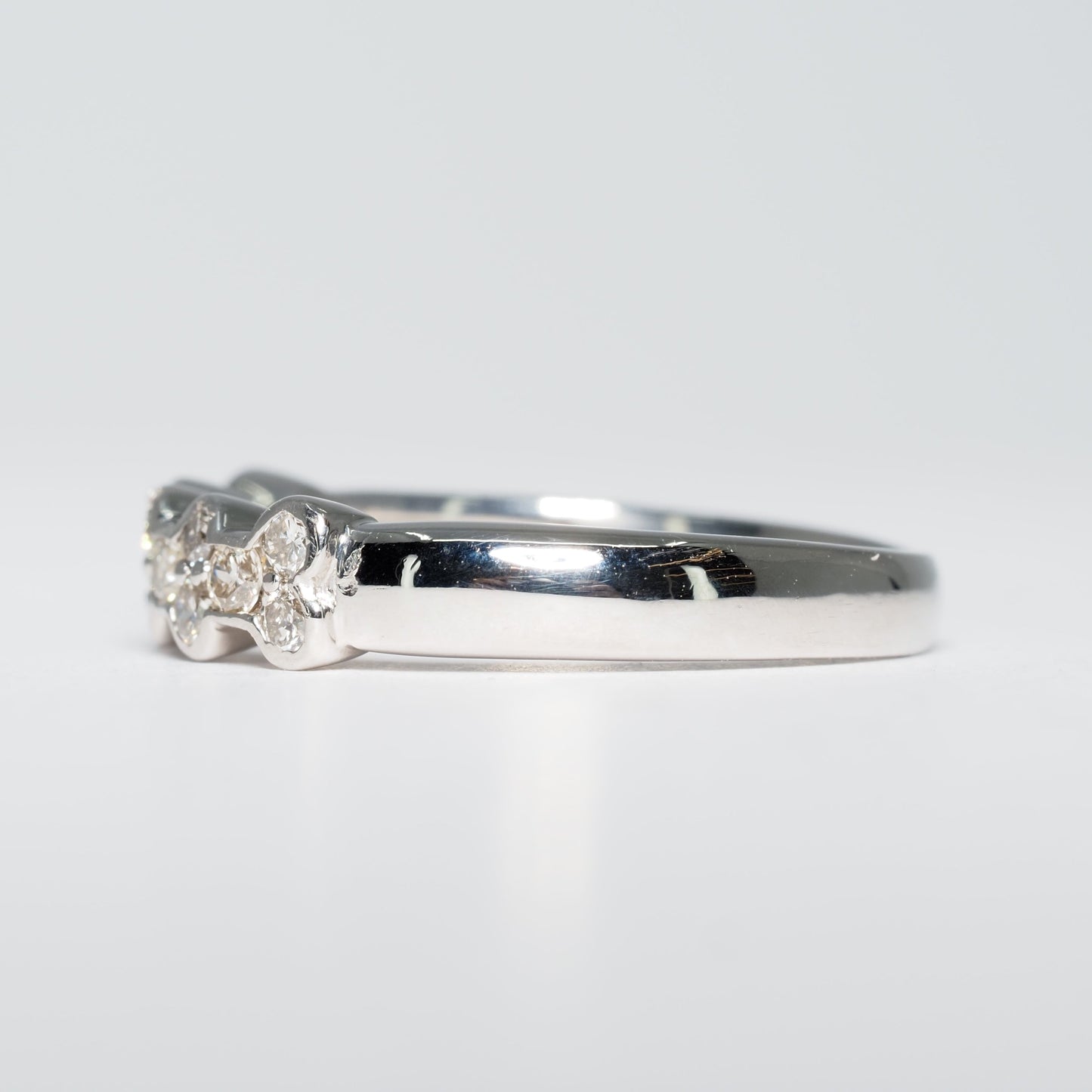 Pt900 リボンダイヤリング #7