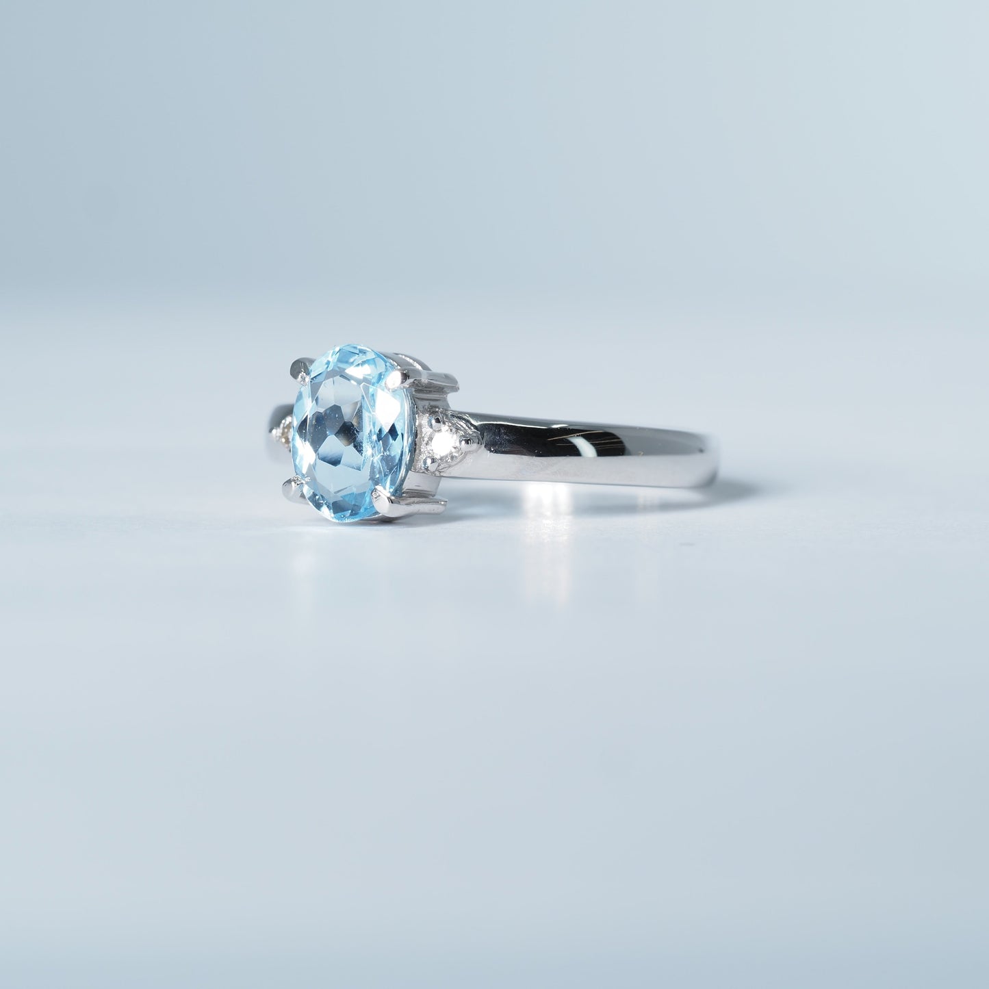 Pt900 アクアマリン リング #11