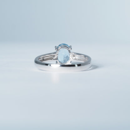 Pt900 アクアマリン リング #11