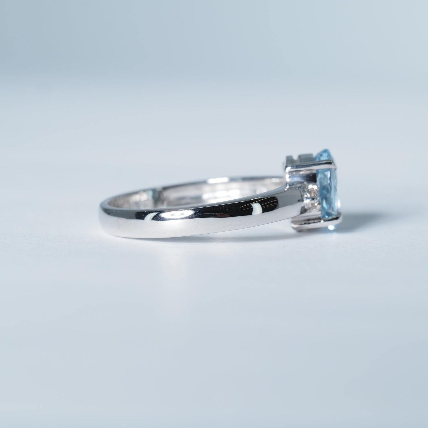 Pt900 アクアマリン リング #11