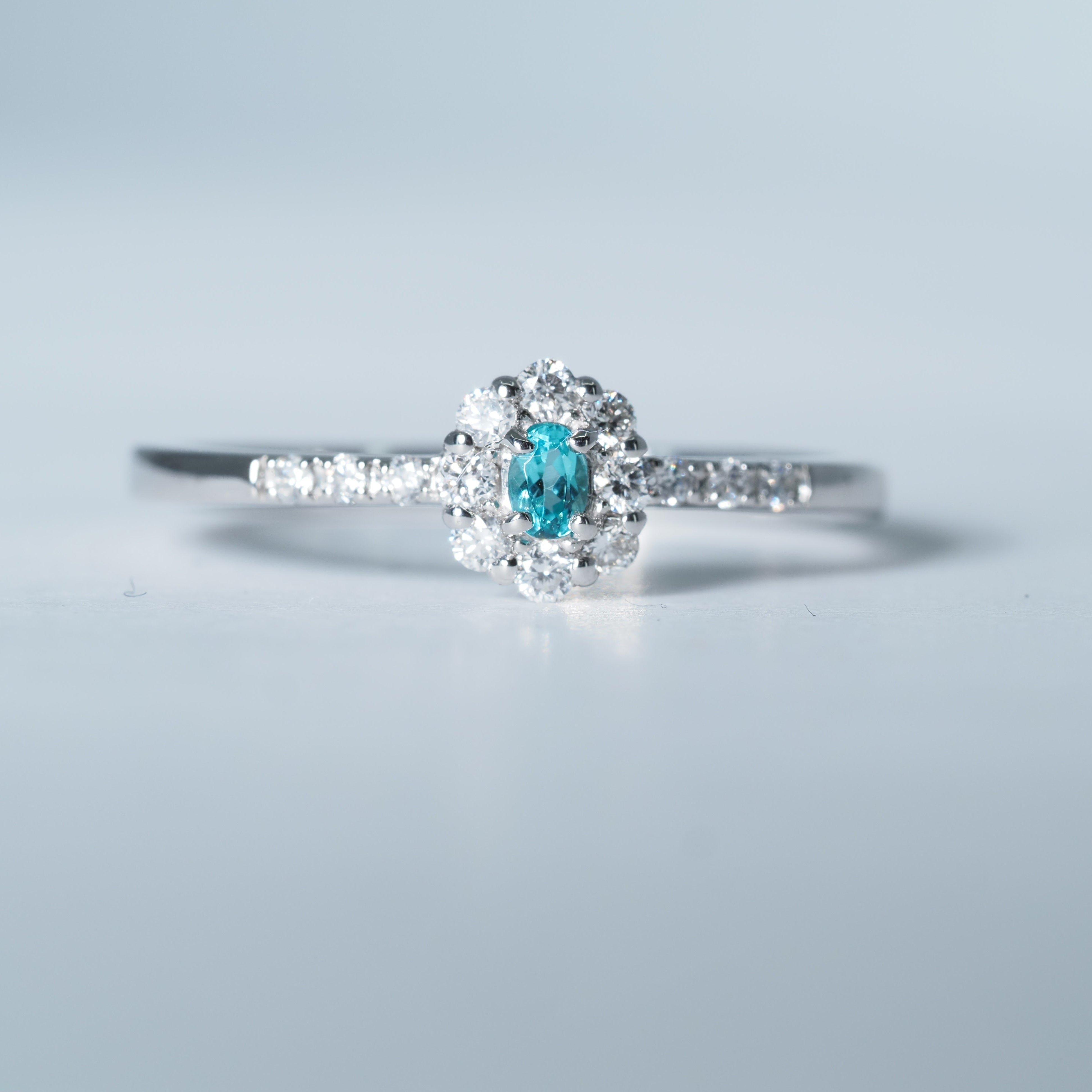 Pt950 パライバトルマリン リング #13 – ALINA