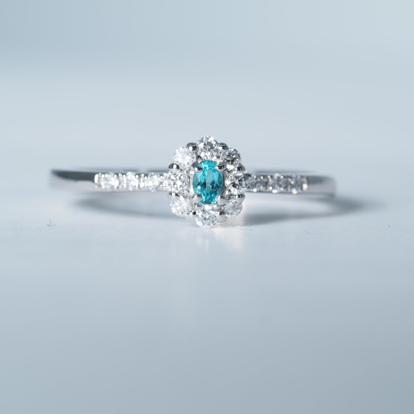 Pt950 パライバトルマリン リング #13