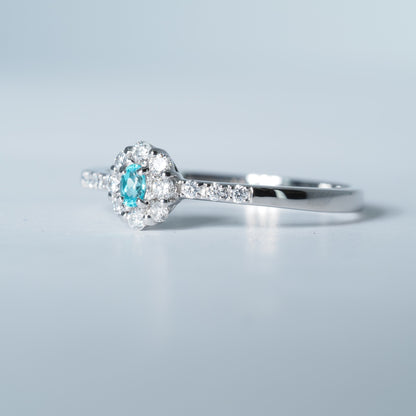 Pt950 パライバトルマリン リング #13