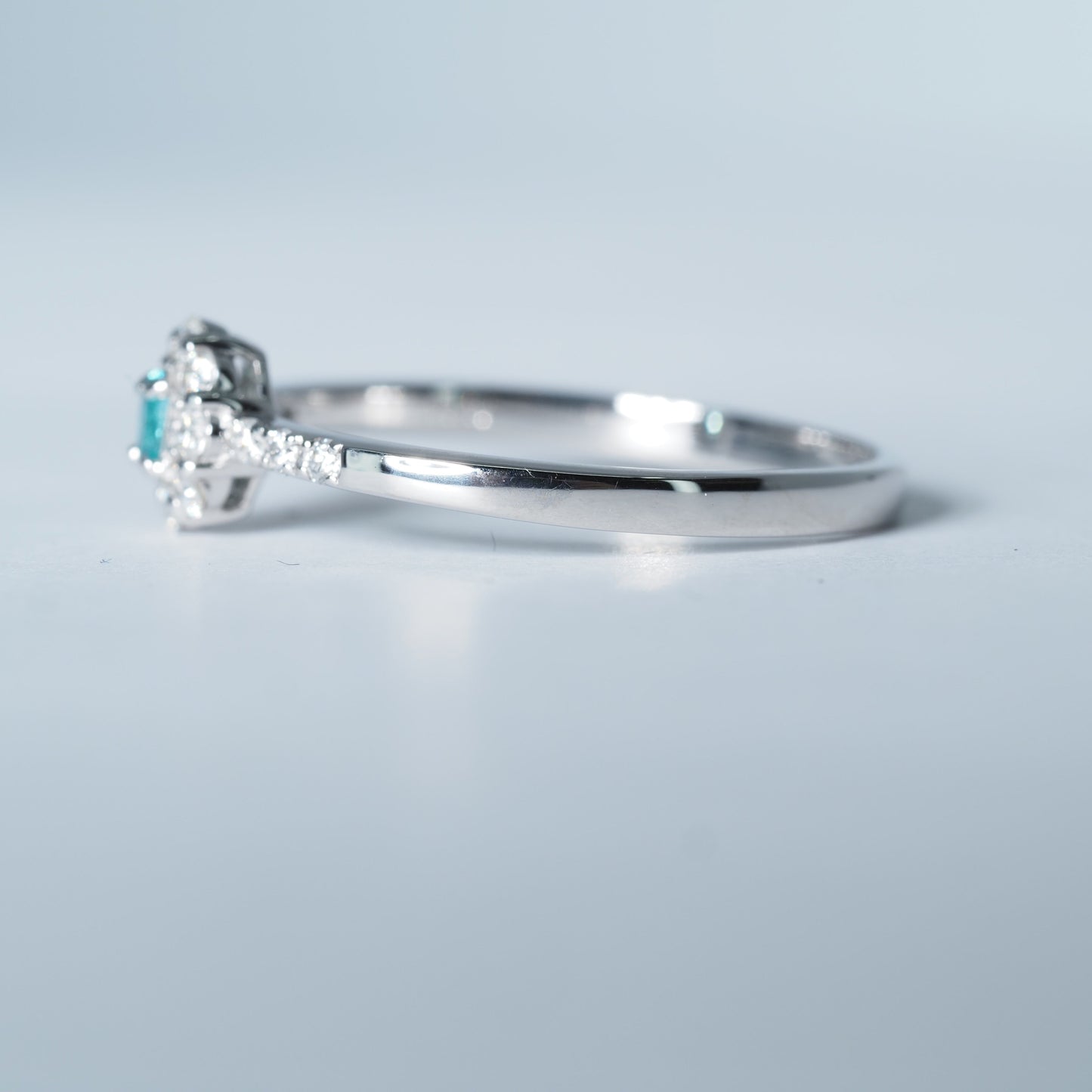 Pt950 パライバトルマリン リング #13