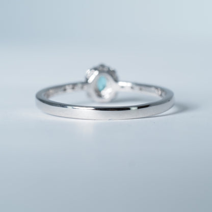 Pt950 パライバトルマリン リング #13