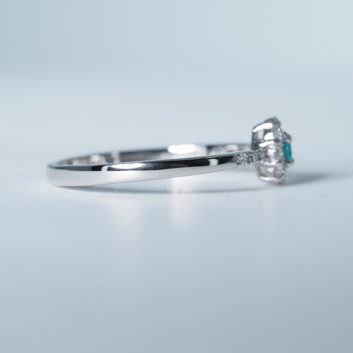 Pt950 パライバトルマリン リング #13