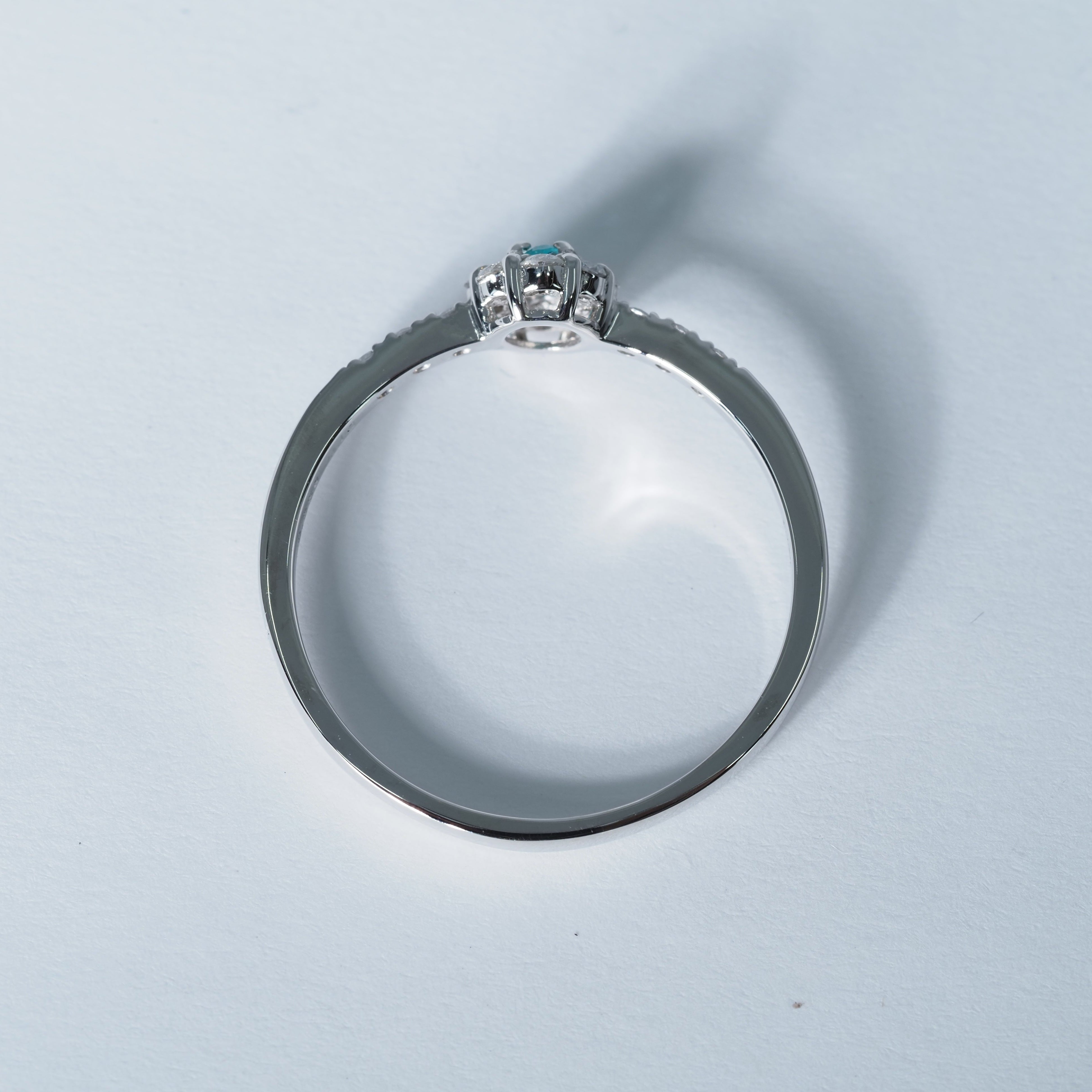 Pt950 パライバトルマリン リング #13 – ALINA