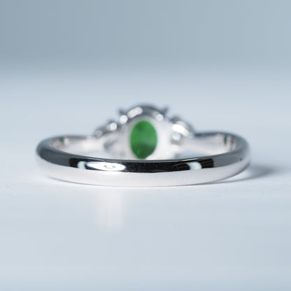 Pt900 ツァボライト リング #13