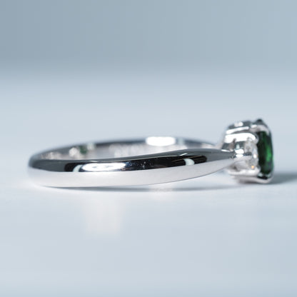 Pt900 ツァボライト リング #13