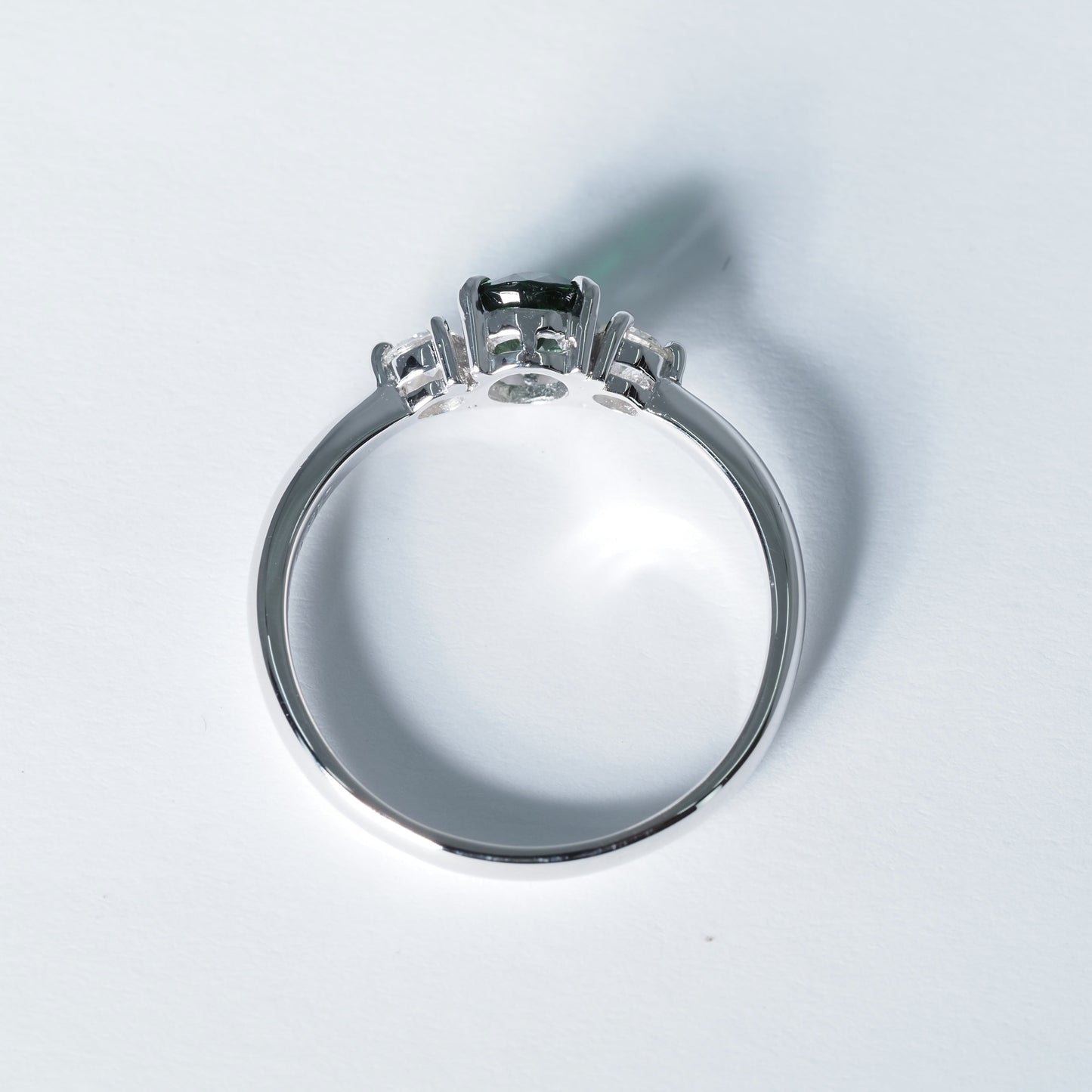 Pt900 ツァボライト リング #13