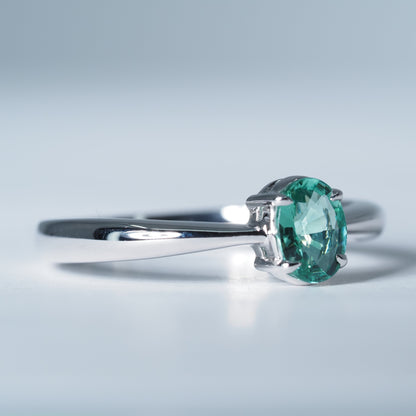 K18WG トルマリン リング #13