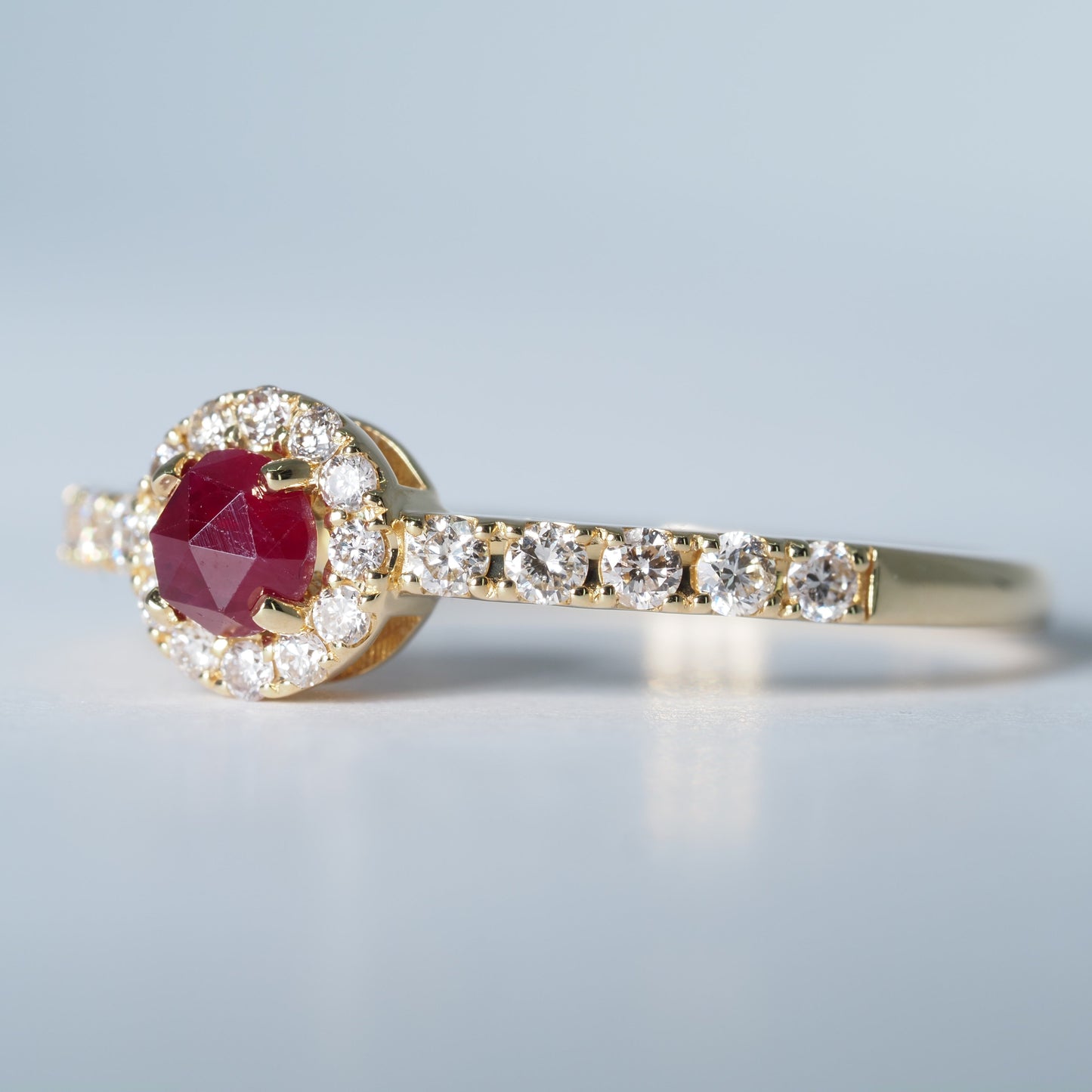 K18 ルビー ダイヤ リング #14