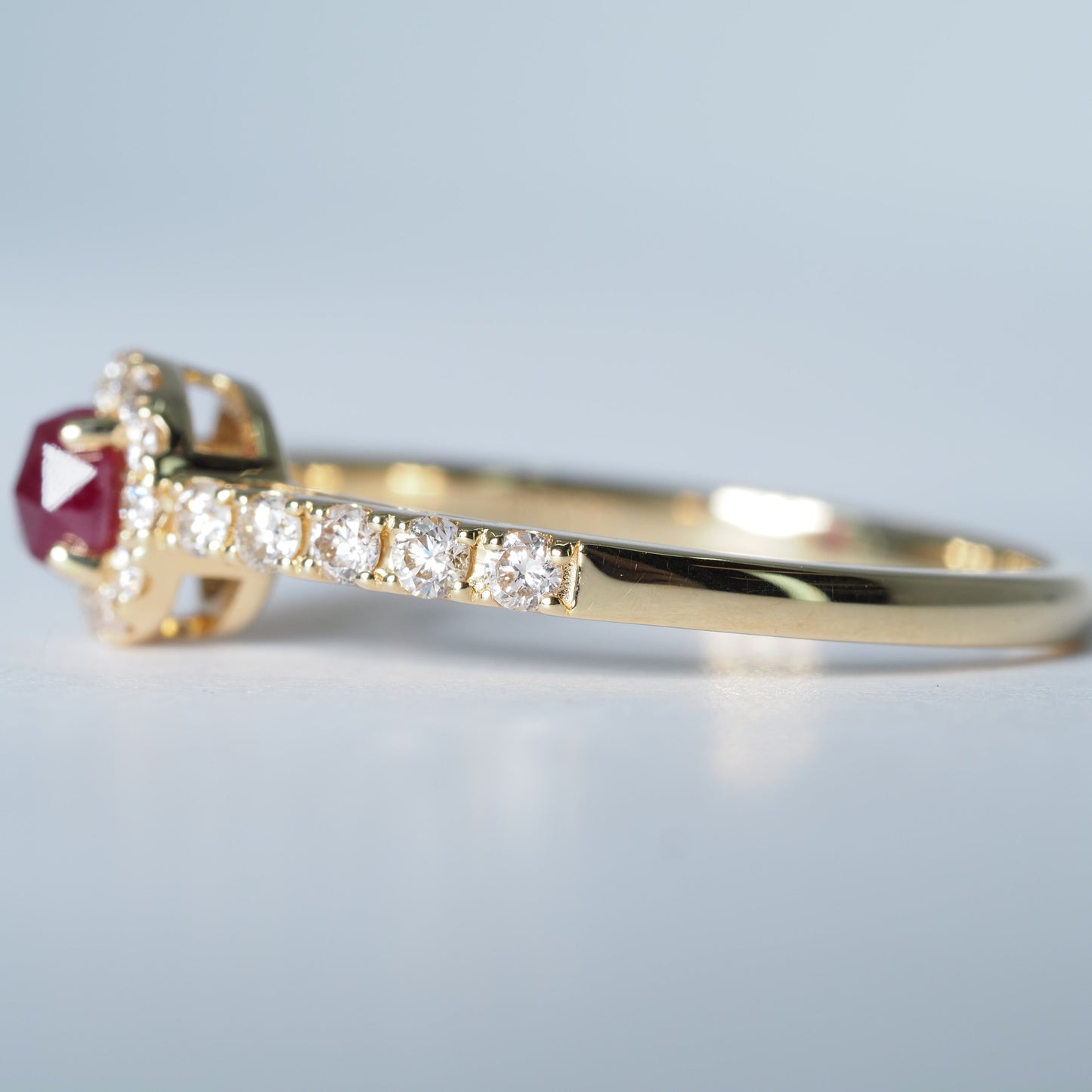 K18 ルビー ダイヤ リング #14