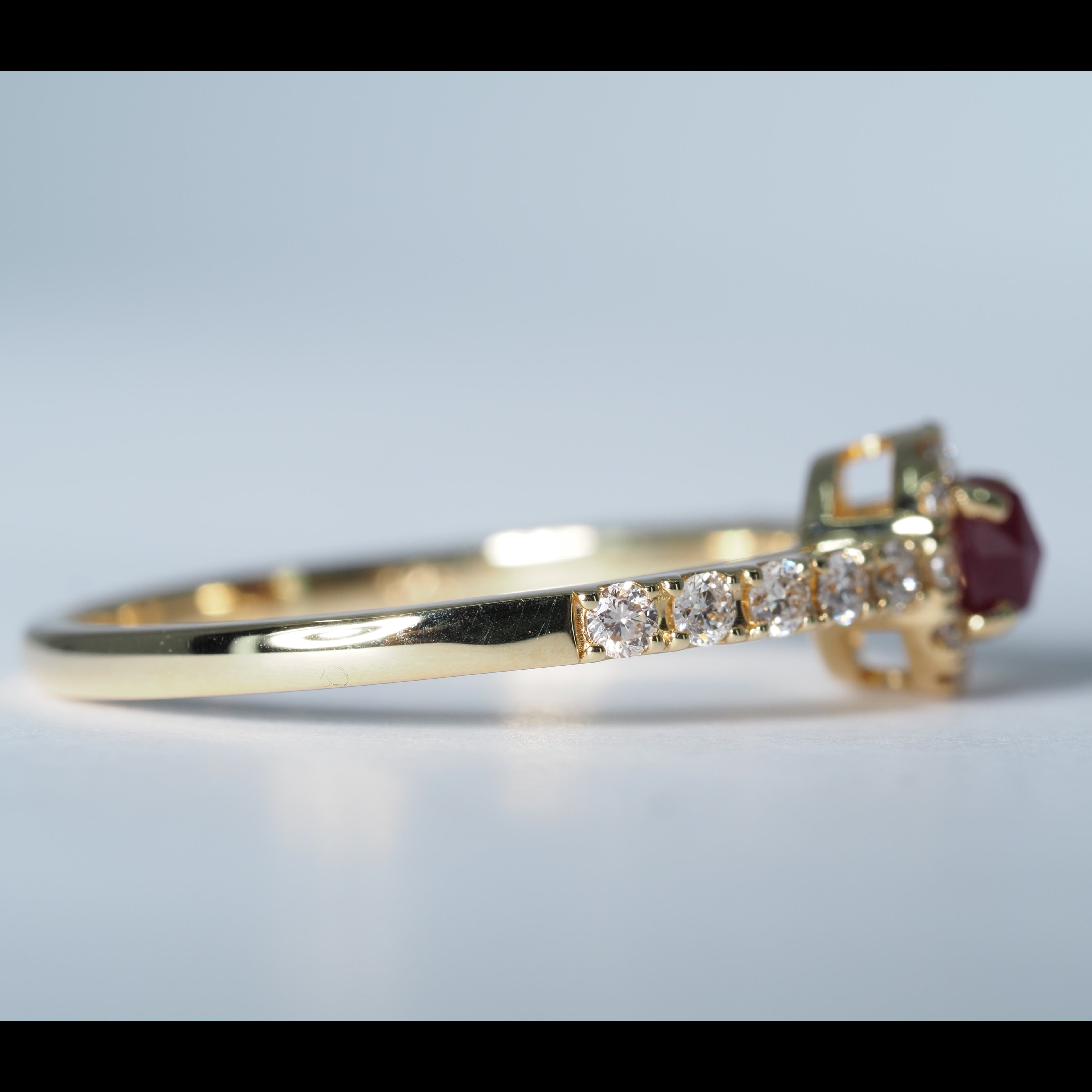 K18 ルビー ダイヤ リング #14 – ALINA