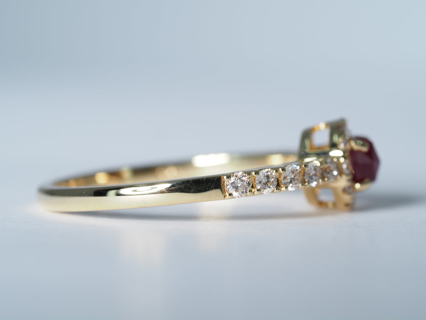 K18 ルビー ダイヤ リング #14