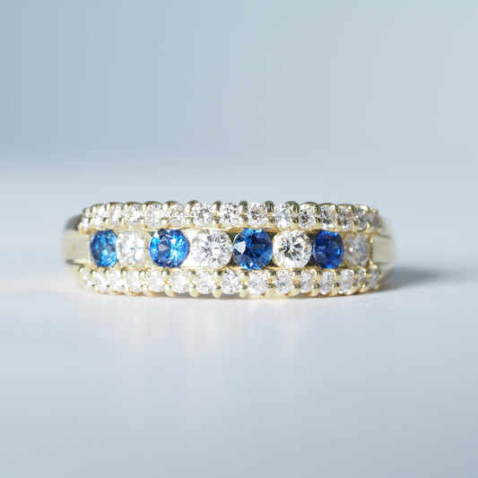 K18 サファイア ダイヤ リング #14