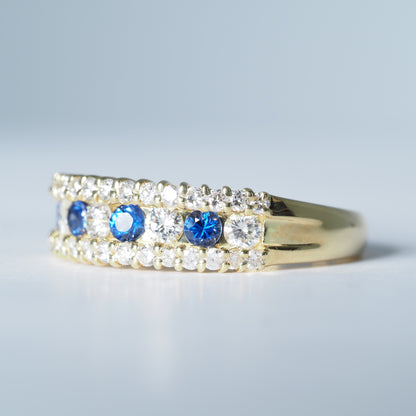 K18 サファイア ダイヤ リング #14