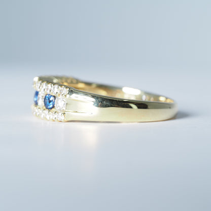 K18 サファイア ダイヤ リング #14