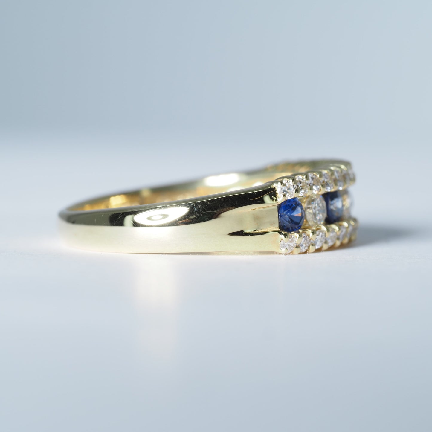 K18 サファイア ダイヤ リング #14