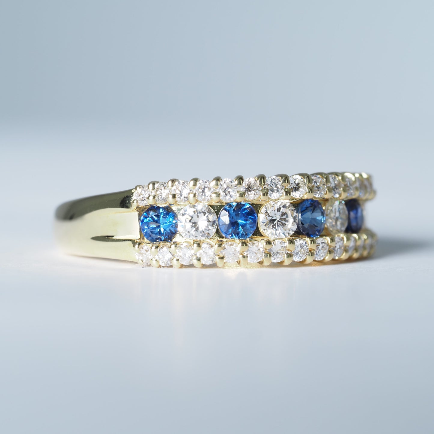 K18 サファイア ダイヤ リング #14