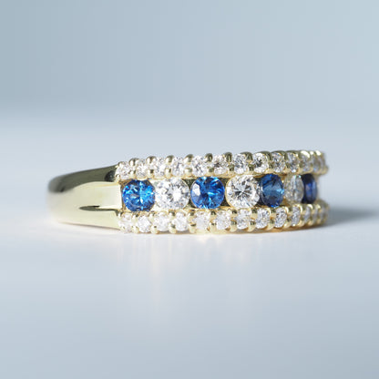 K18 サファイア ダイヤ リング #14