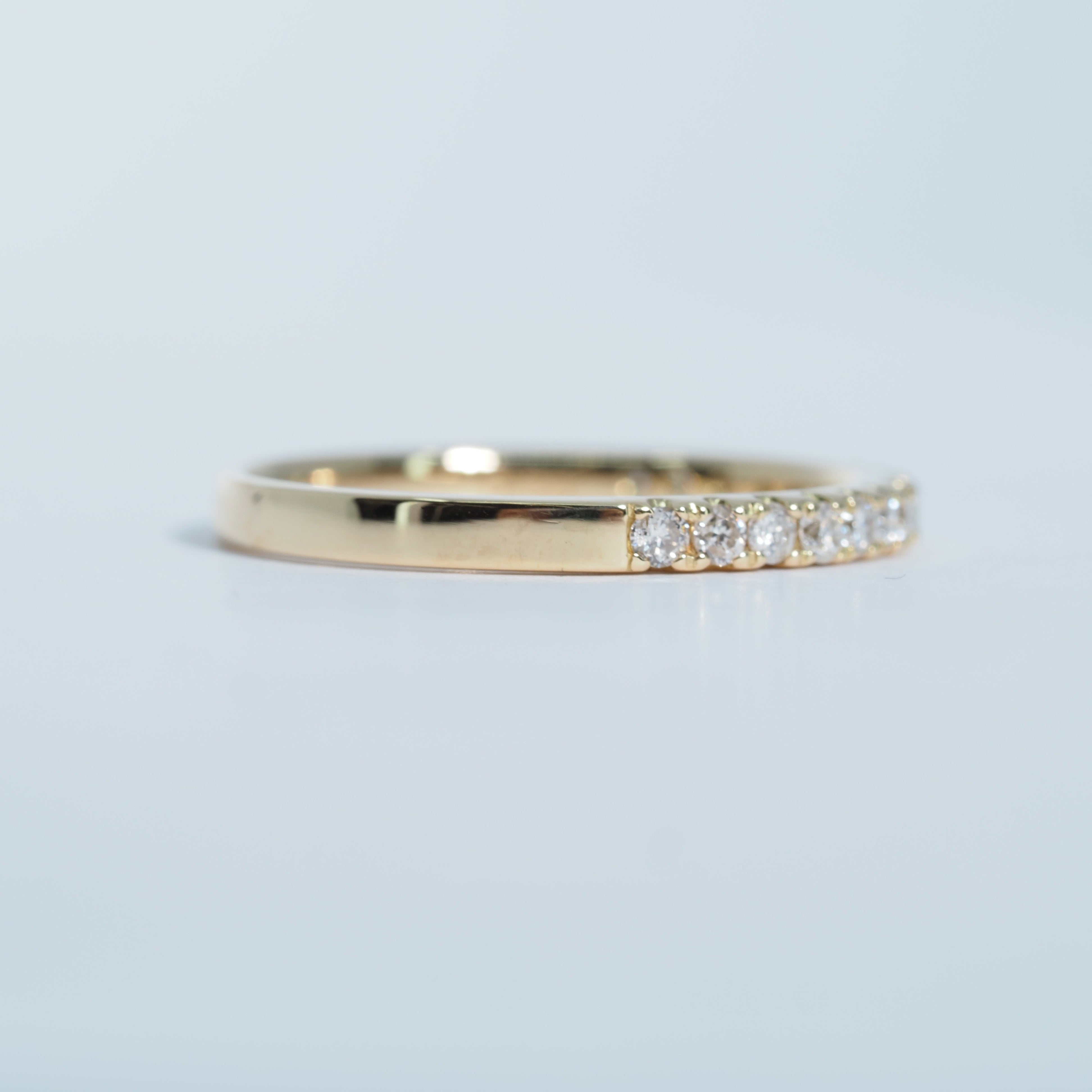 K18 ハーフエタニティ ダイヤ リング #10 – ALINA