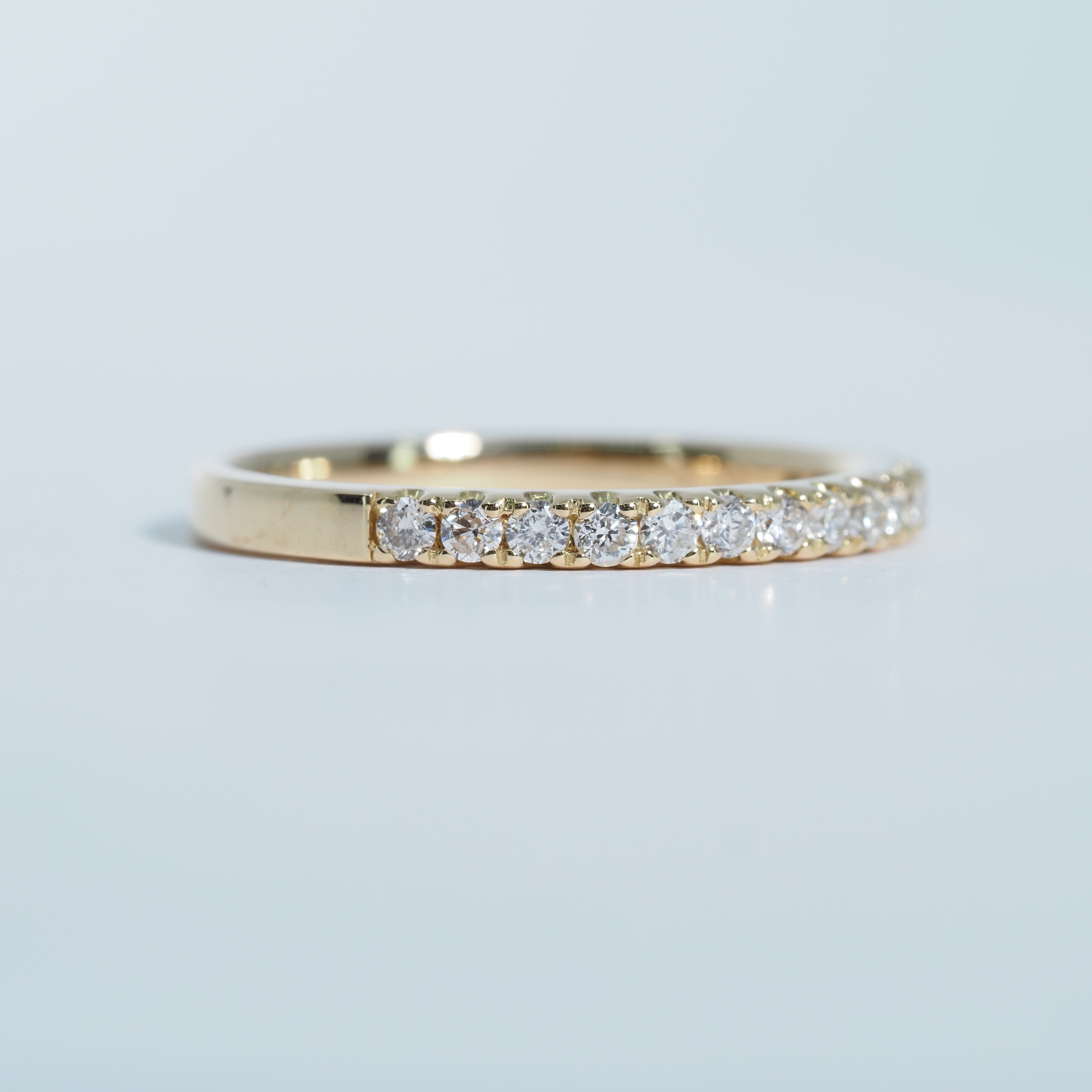 K18 ハーフエタニティ ダイヤ リング #10 – ALINA