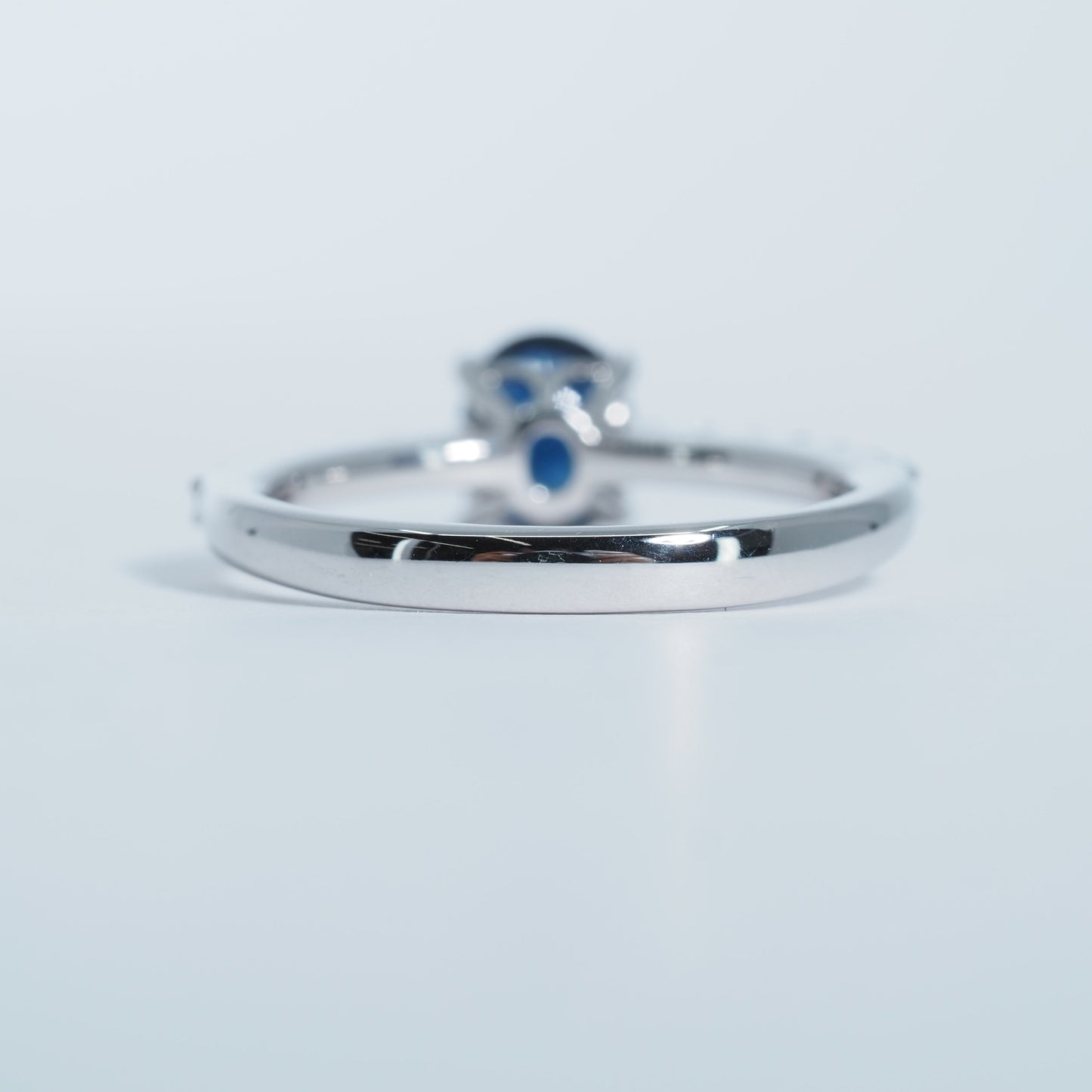 K18WG サファイア ダイヤ リング #8.5