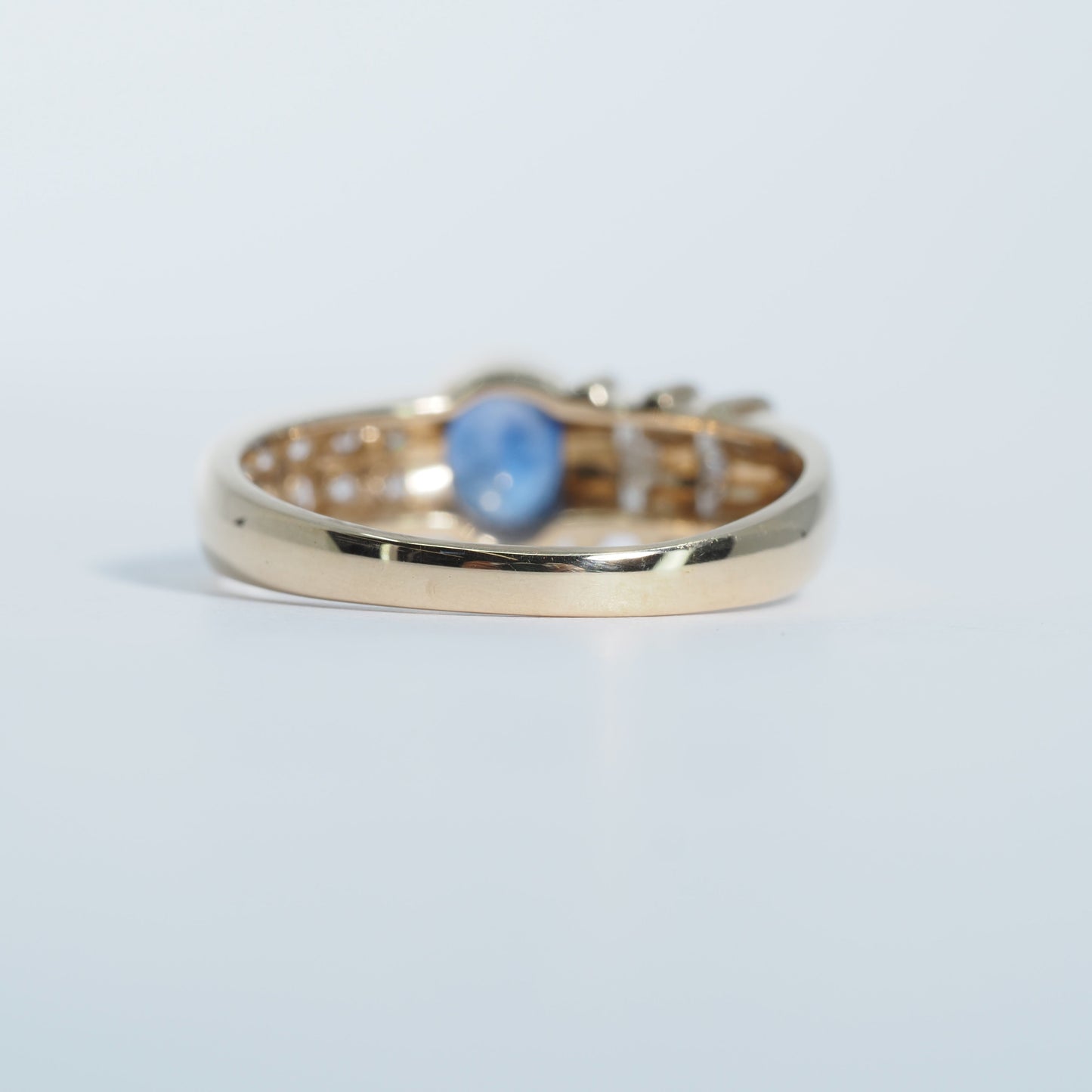 K18 アシンメトリー サファイア リング #9