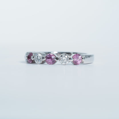 Pt900 ピンクサファイア リング #11