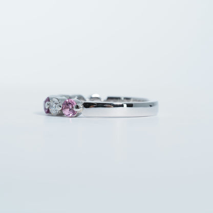 Pt900 ピンクサファイア リング #11