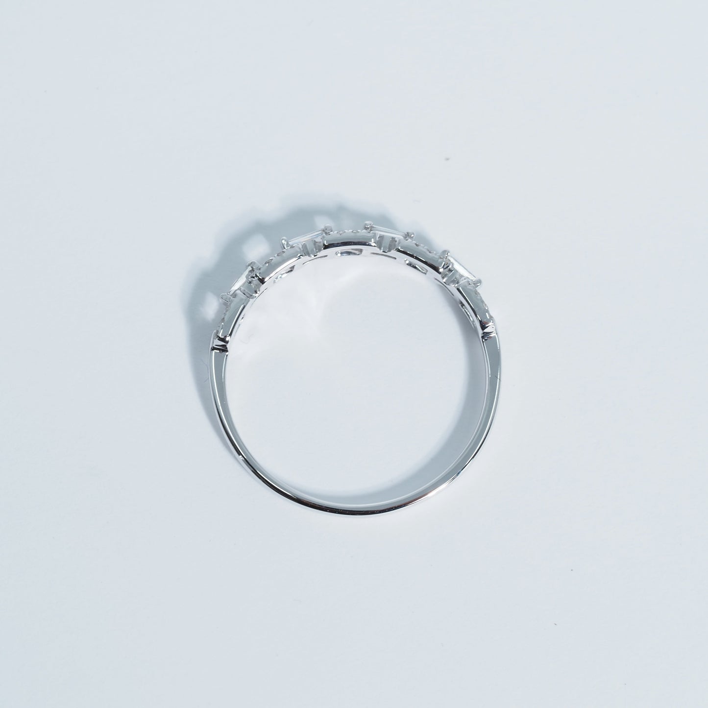 K18WG ダイヤ スクエアリング #15