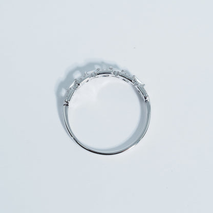 K18WG ダイヤ スクエアリング #15