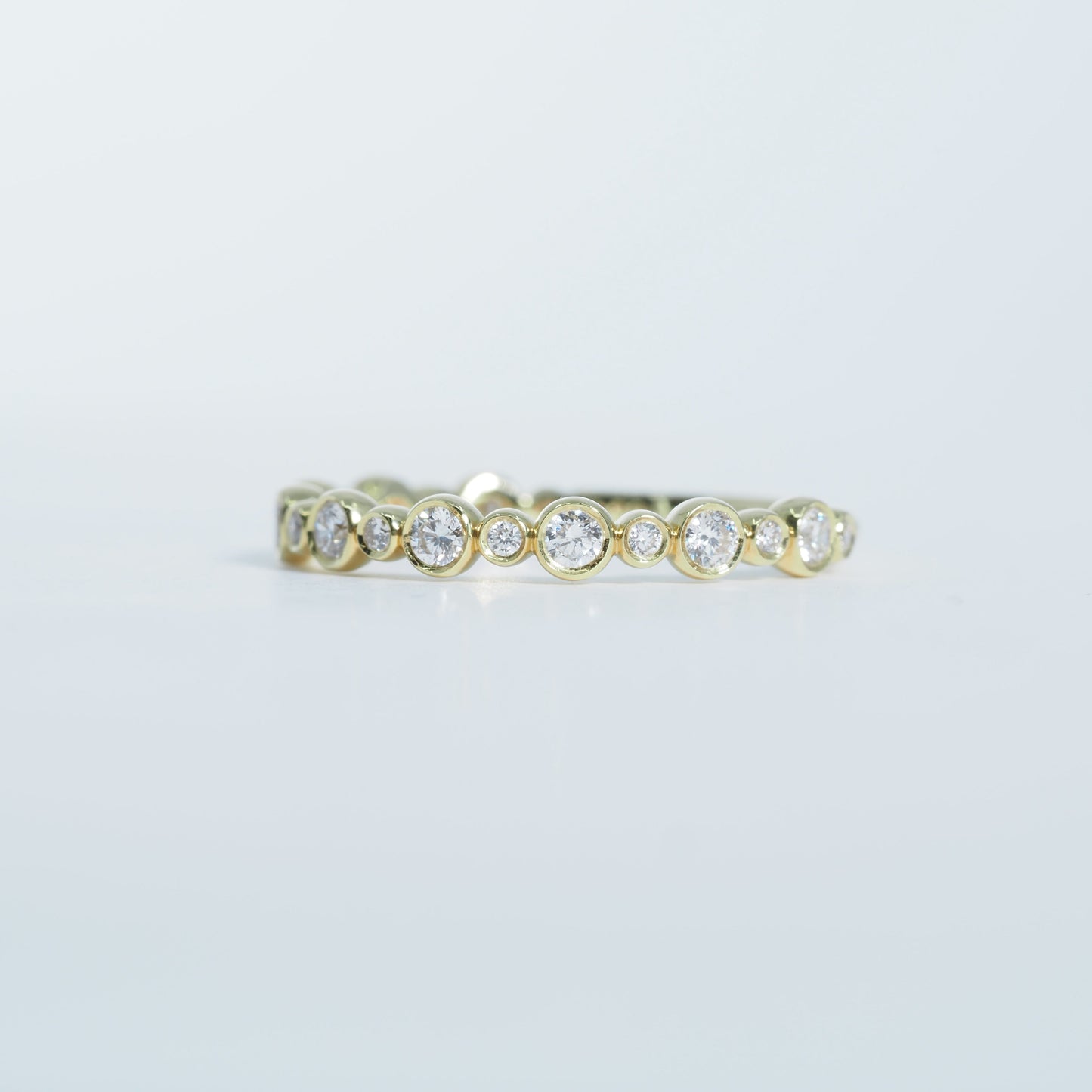 K18 ドロップ ダイヤ リング #12