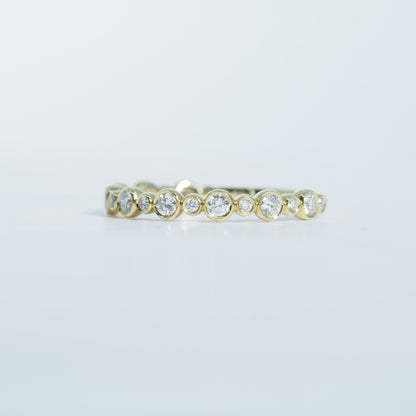 K18 ドロップ ダイヤ リング #12